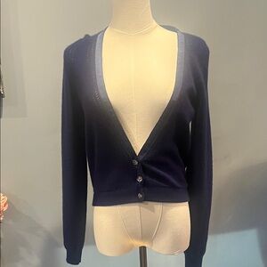 Lela Rose Deep Blue Women's Cardigan